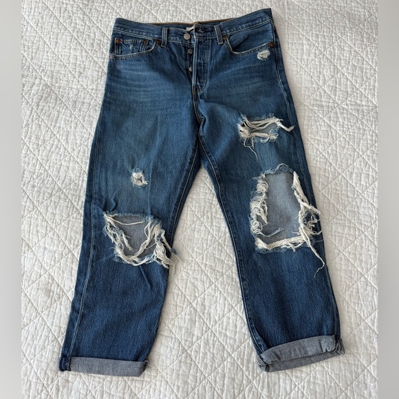 Levi's Denim - Levi’s Wedgie Straight Blue Denim Jeans